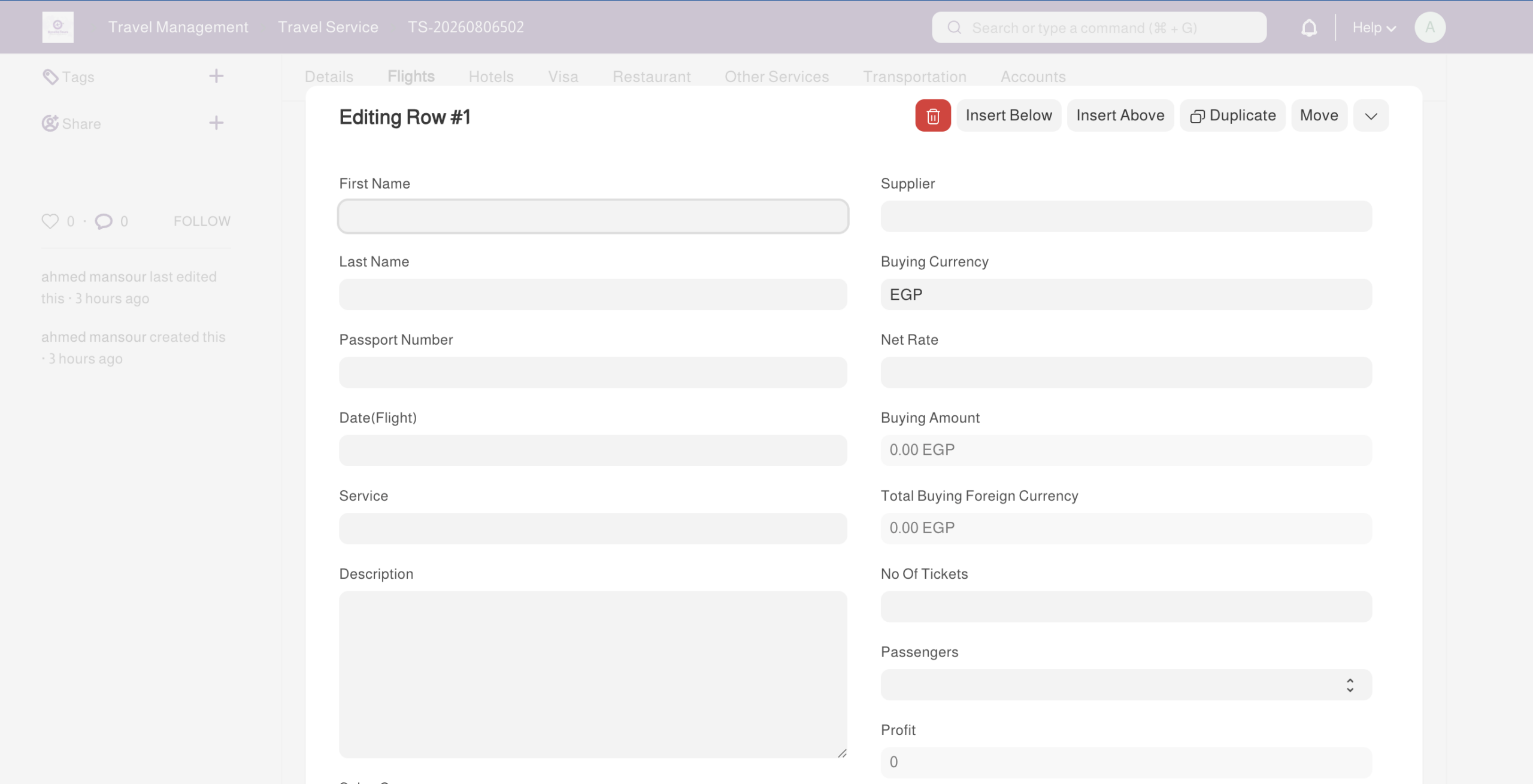 Travel Files Management workflow in Webbo Travel ERP